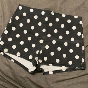 High Waist polkadot shorts. Size 30 F21